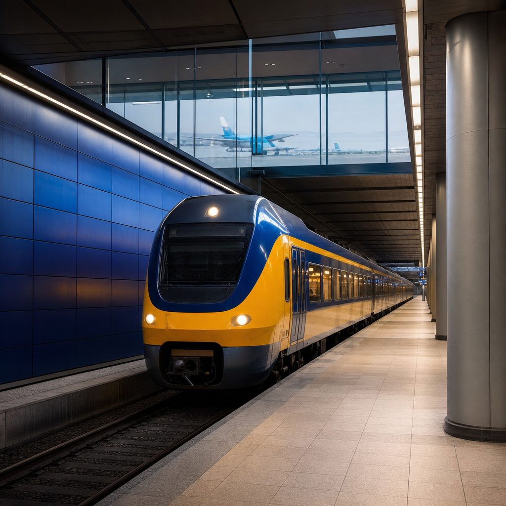 Trein Den Bosch Schiphol: 1u15 met IC via Utrecht